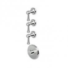 Zucchetti Faucets ZAL098.1900 - Built-In Thermostatic Shower Mixer With 3 Volume Controls