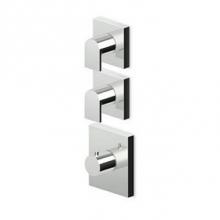 Zucchetti Faucets ZHI091 - Built-In Thermostatic Shower Mixer With 2 Volume Controls