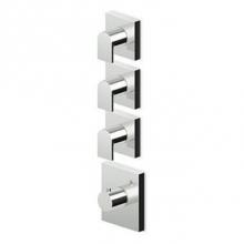 Zucchetti Faucets ZHI098 - Built-In Thermostatic Shower Mixer With 3 Volume Controls