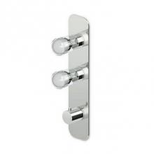 Zucchetti Faucets ZNU091.1900 - Built-In Thermostatic Shower Mixer With 3 Volume Controls