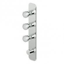 Zucchetti Faucets ZNU098.1900 - Built-In Thermostatic Shower Mixer With 2 Volume Controls