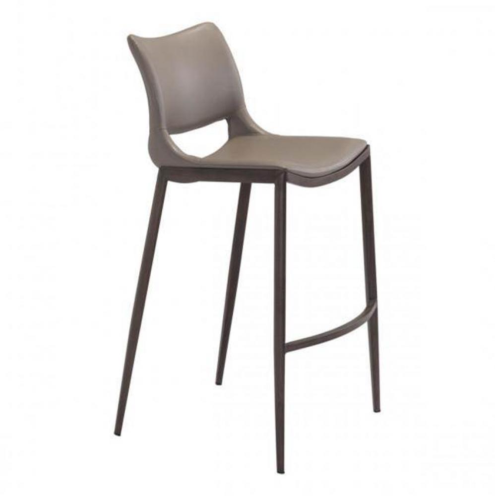 Ace Bar Chair (Set of 2) Gray and Walnut