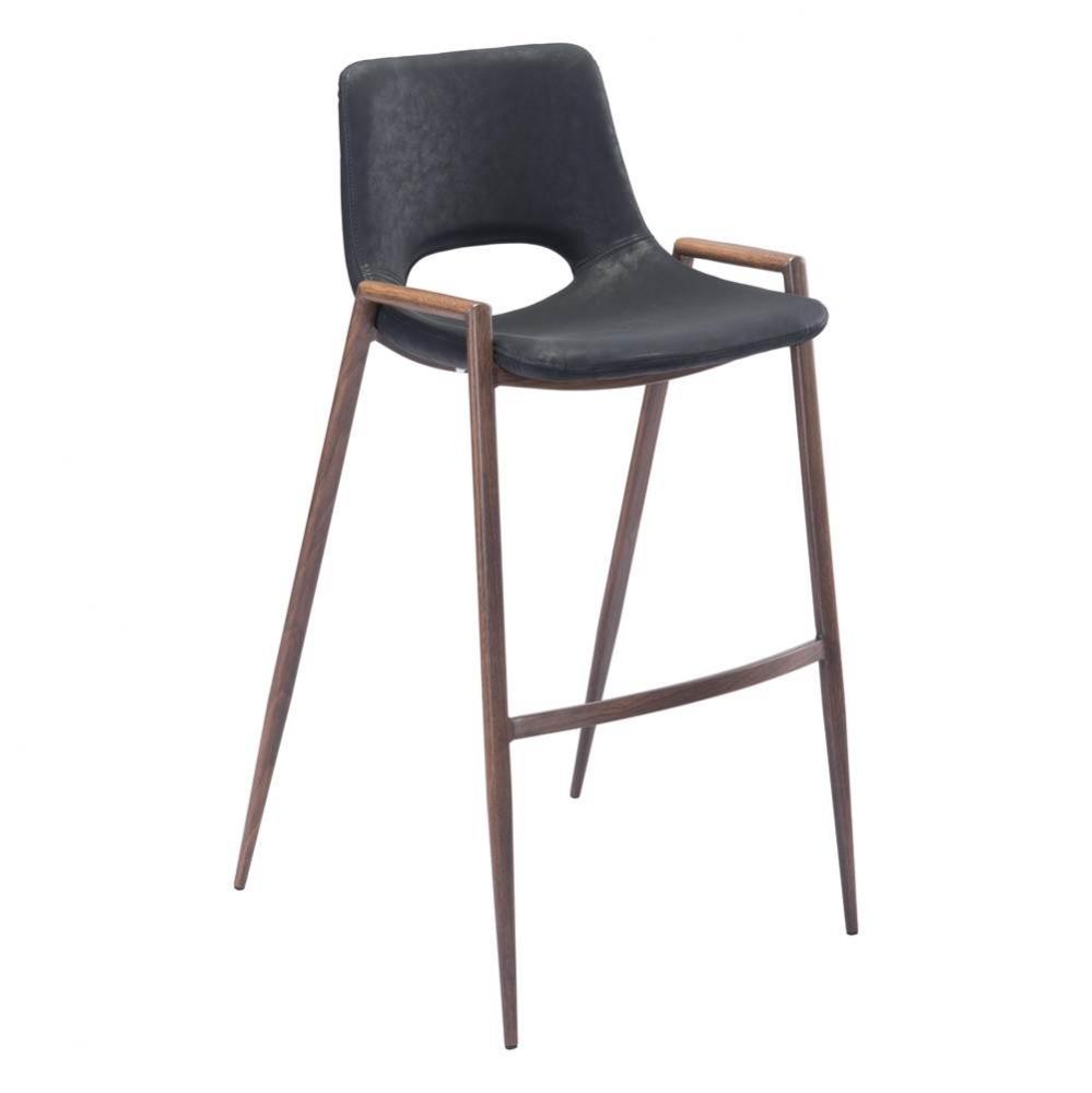 Desi Bar Chair (Set of 2) Black