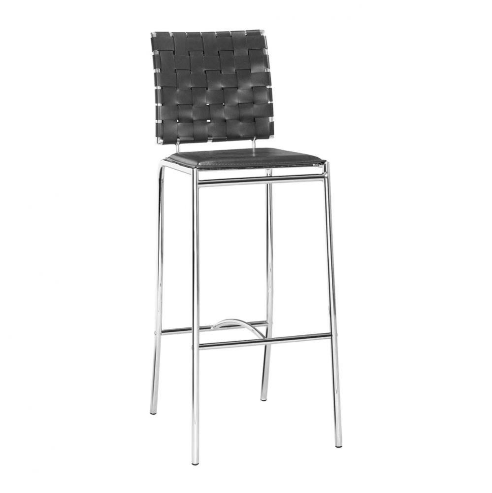 Criss Cross Bar Chair (Set of 2) Black