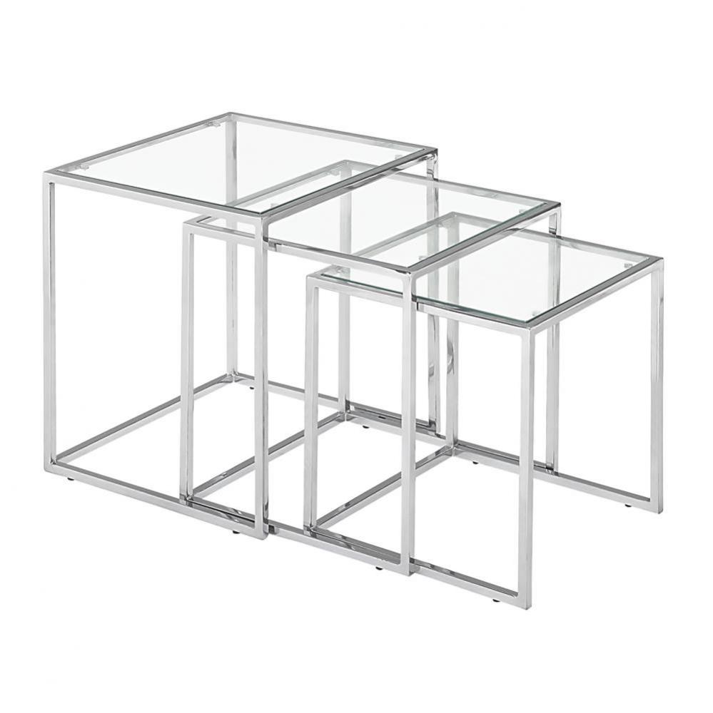 Pasos Nesting Table Chrome