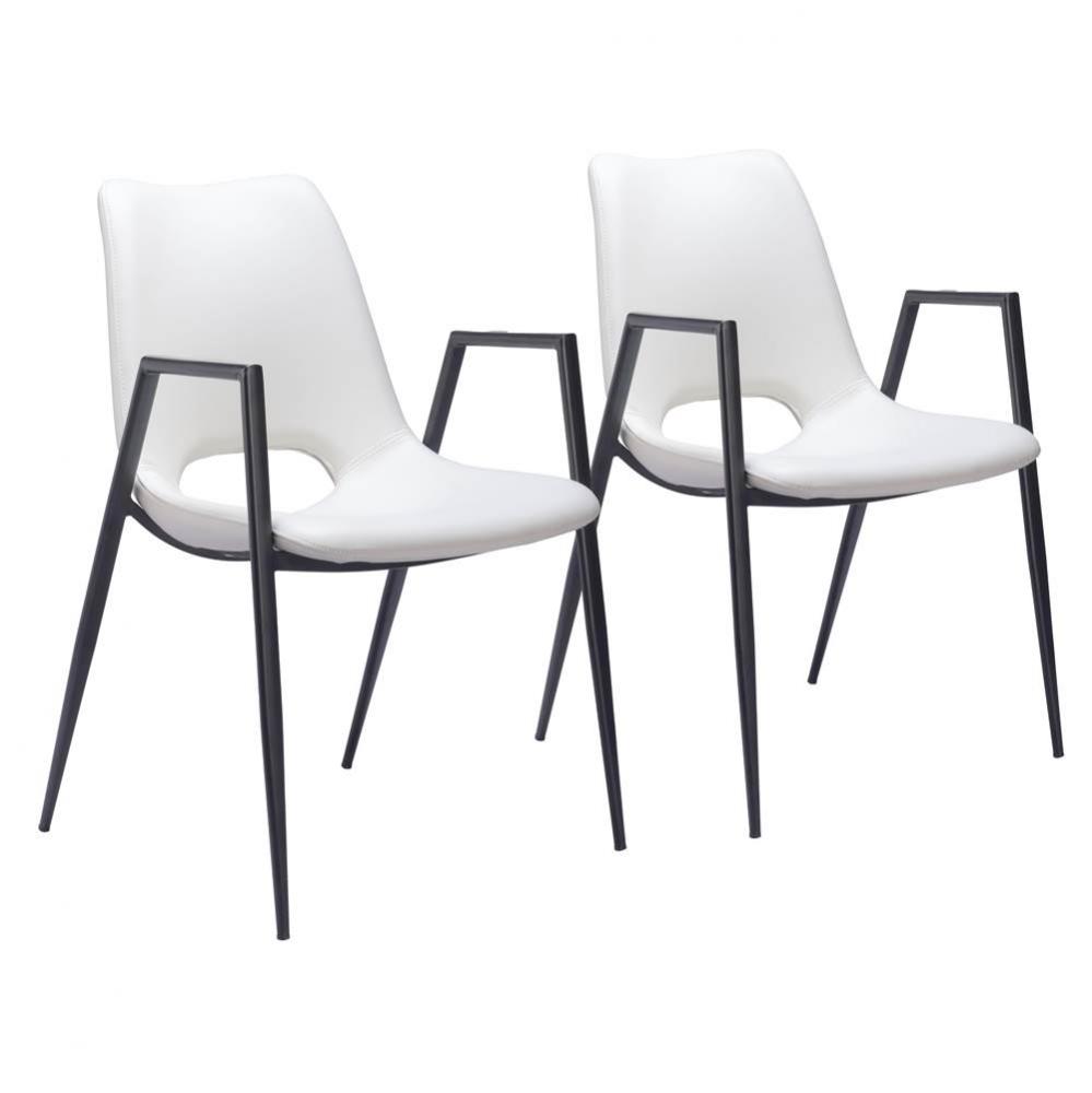 Desi Dining (Set of 2) Chair White