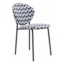 Zuo 101518 - Clyde Dining Chair (Set of 2) Geometric Print and Black