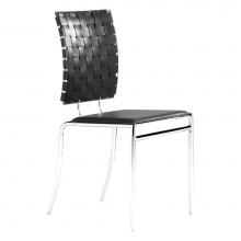 Zuo 333012 - Criss Cross Dining Chair (Set of 4) Black
