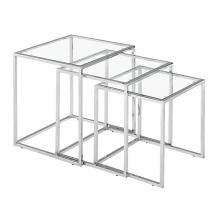 Zuo 401105 - Pasos Nesting Table Chrome