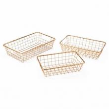 Zuo A10644 - Set Of 3 Baskets Gold