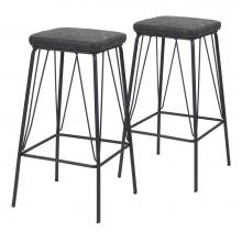 Zuo 109512 - Samuel Counter Stool (Set of 2) Vintage Black