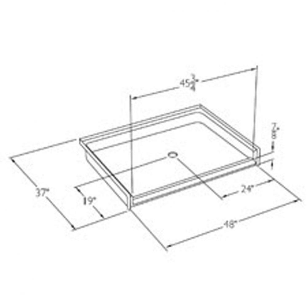 Gelcoat barrier-free shower