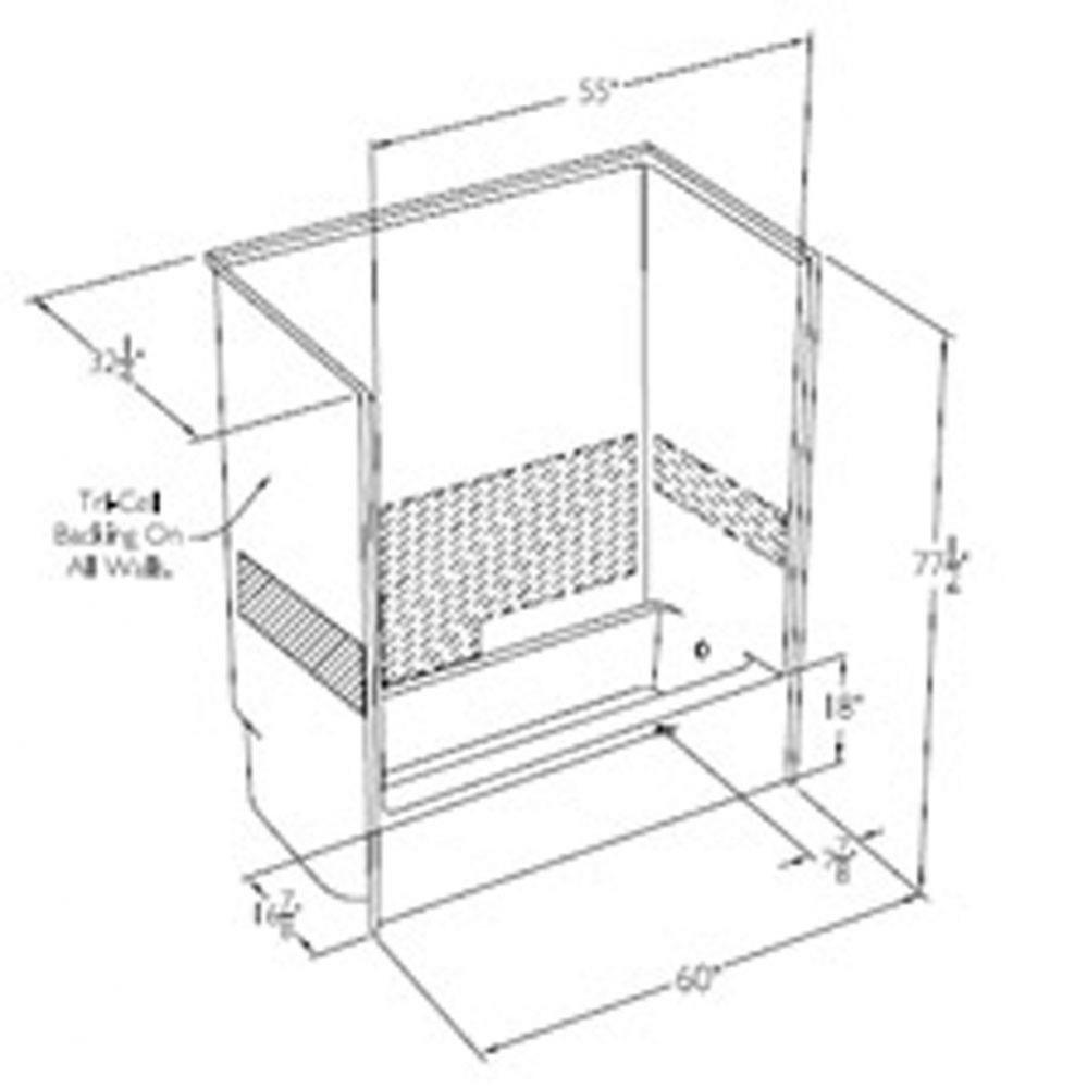 XSS6092TS HUD Public Housing Plumbing Shower