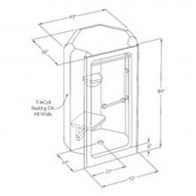 Comfort Designs XSA1836SH - Accessible corner acrylic