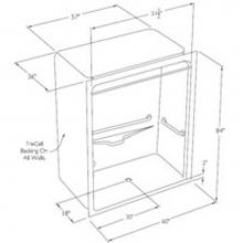 Comfort Designs XSA6036BF - Accessible barrier-free acrylic