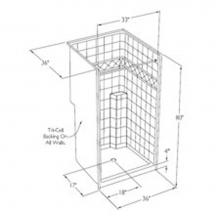 Comfort Designs SST3678SH - Millennia tile-pattern solid-surface