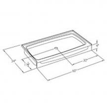 Comfort Designs XAB3460SH - Acrylic shower