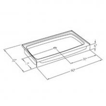 Comfort Designs XAB6032SH - Acrylic shower