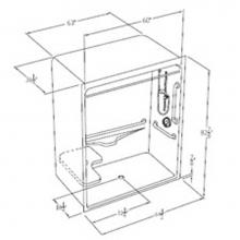 Comfort Designs XSA6436BF.75 Surgical Recovery - XSA6436BF.75 Surgical Recovery Plumbing Shower