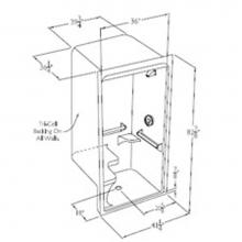 Comfort Designs XSA4136BF Behavioral Health - XSA4136BF Behavioral Health Plumbing Shower