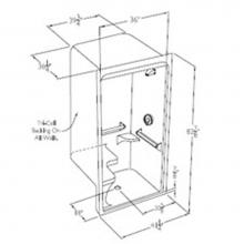 Comfort Designs XSA4136BF Correctional - XSA4136BF Correctional Plumbing Shower