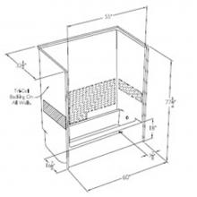 Comfort Designs XSS6092TS HUD Public Housing - XSS6092TS HUD Public Housing Plumbing Shower