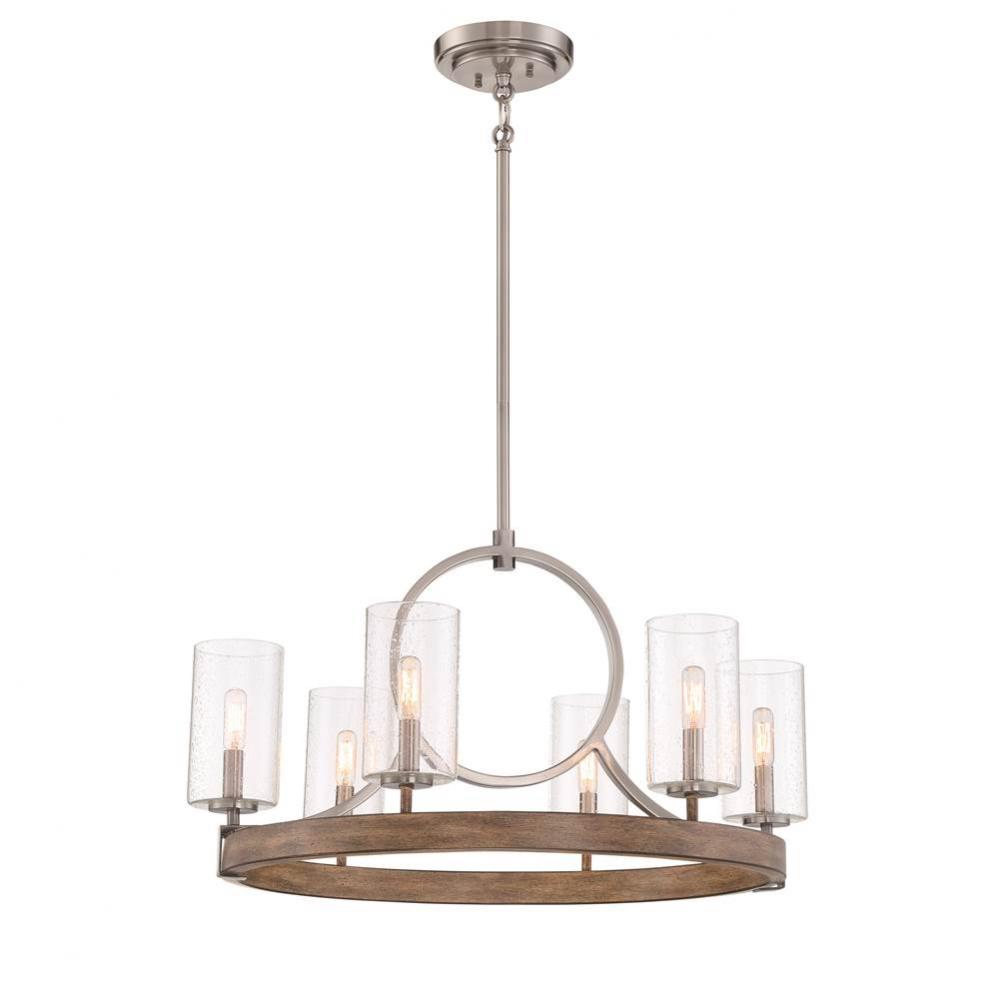 COUNTRY ESTATES- 6 LT CHANDELIER