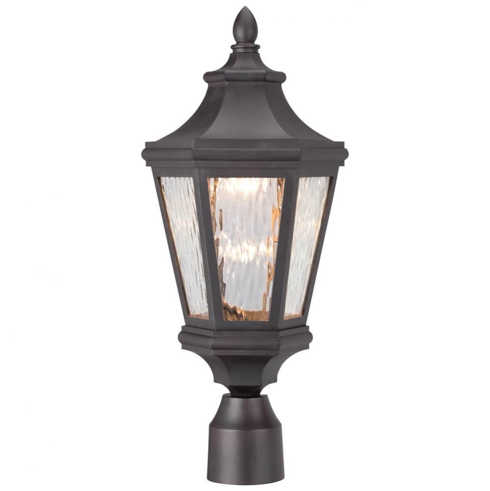 1 Light Outdoor Led Post Mount Lantern