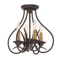 The Great Outdoors 4078-676 - LA COURBE- 4 LT SEMI FLUSH