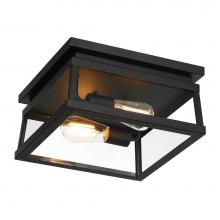 The Great Outdoors 73217-66A - Isla Vista 2 Light Outdoor Flush Mount