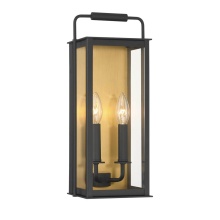 The Great Outdoors 78503-877 - Aberdeen 16.5'' High 2-Light Outdoor Wall Sconce