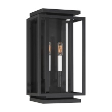 The Great Outdoors 78603-899 - Stratford 17'' High 2-Light Outdoor Wall Sconce
