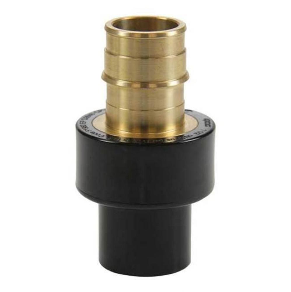 Propex Lf Brass X Cpvc Spigot Adapter, 1 1/2'' Pex X 1 1/2'' Cpvc (Cts)