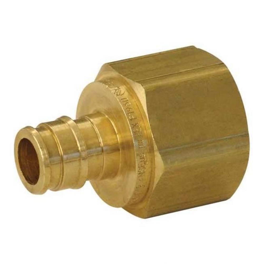 Propex Lf Brass Female Threaded Adapter, 3/4'' Pex X 1'' Npt