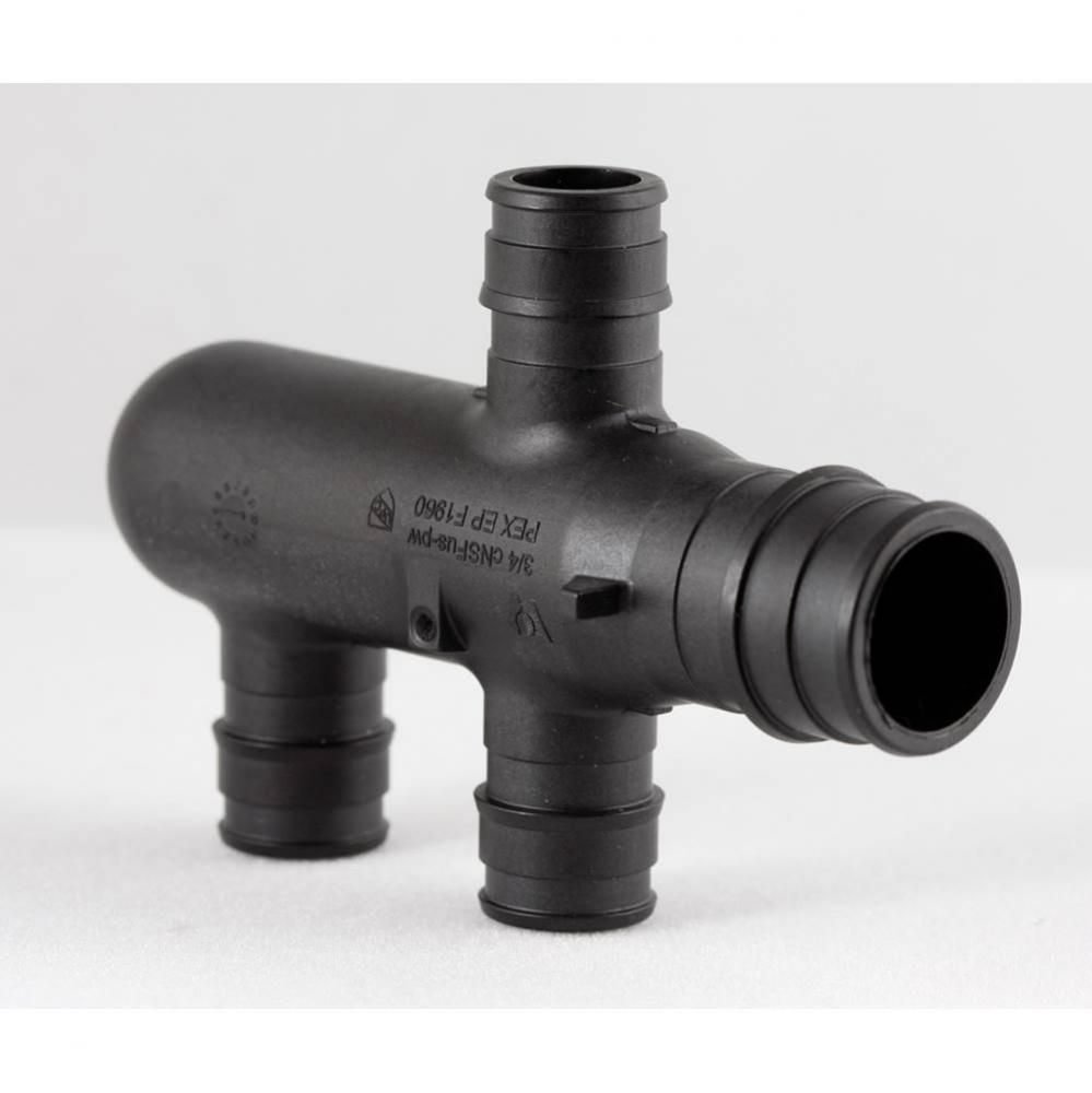 3/4'' Ep Branch Opposing-Port Multi-Port Tee, 3 Outlets