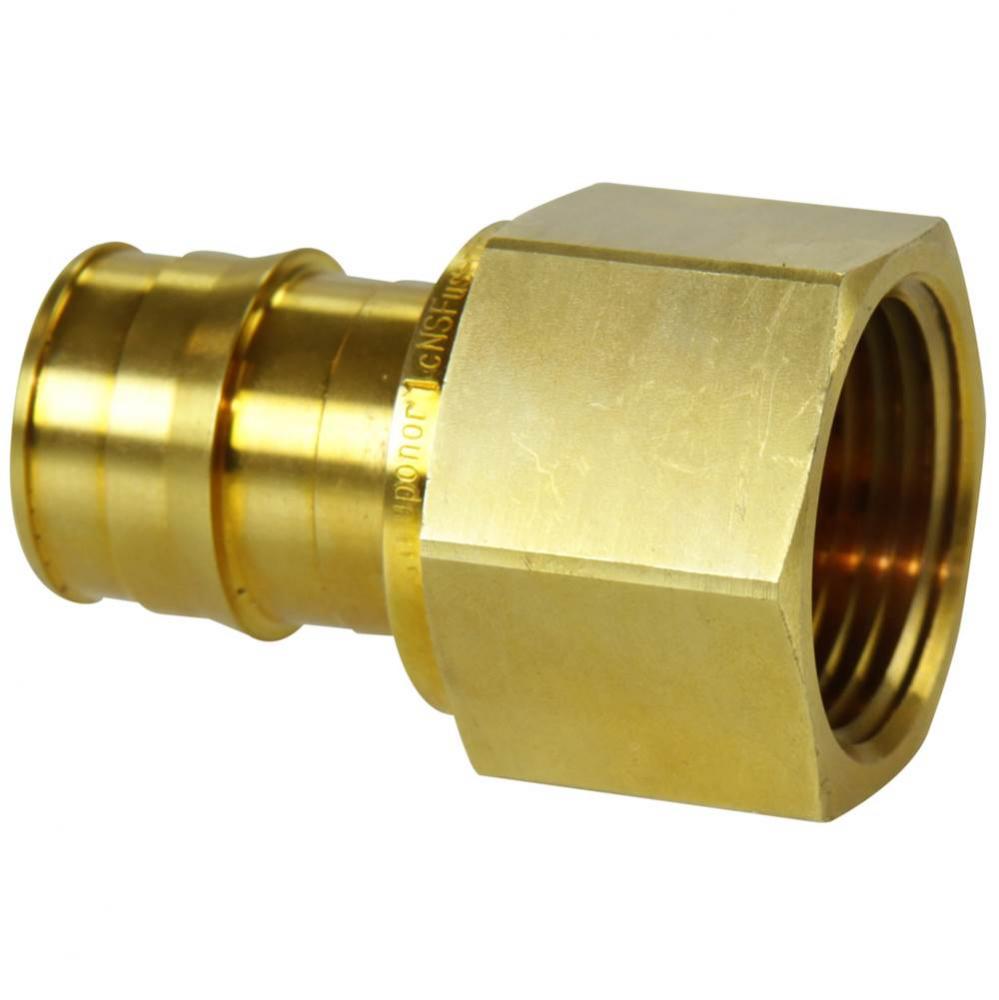Propex Brass Female Threaded Adapter, 1'' Pex X 1'' Npt