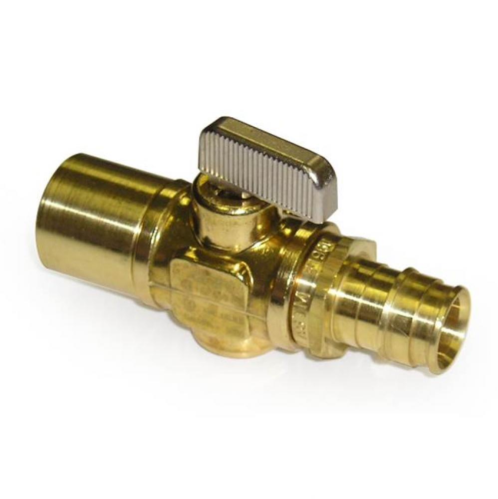 Propex Ball Valve, 3/4'' Pex X 3/4'' Copper Adapter