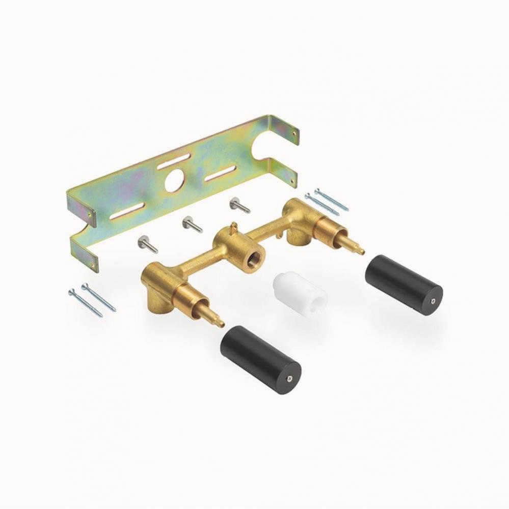 Rough - Widespread Wall-mount Basin Faucet V2