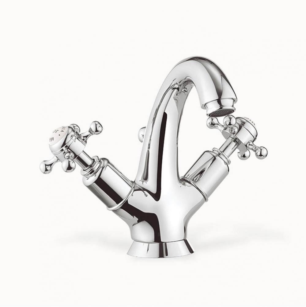 Belgravia Single-hole Basin Faucet with Cross Handles PC