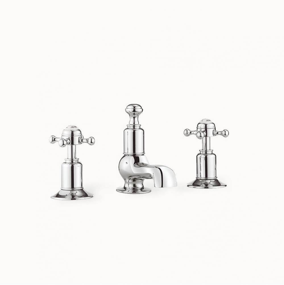 Belgravia Widespread Basin Faucet with Cross Handles PC