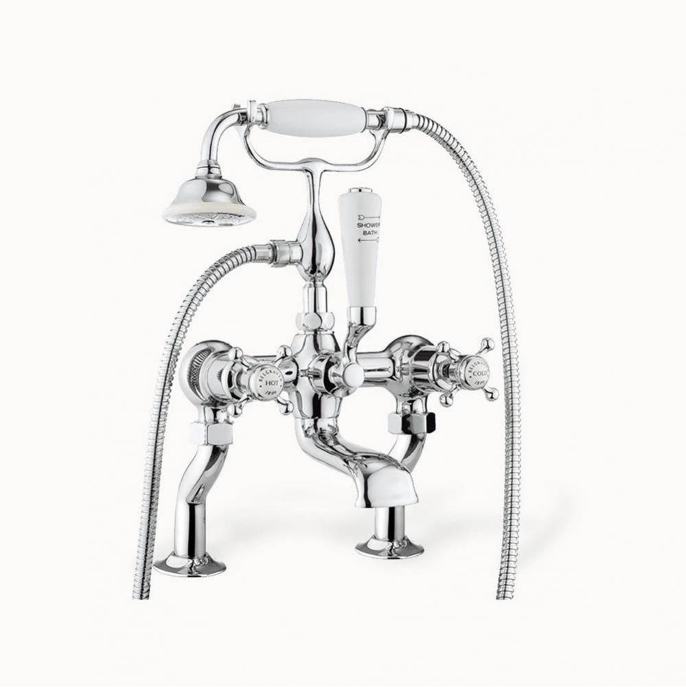 Belgravia Exposed Tub Faucet with Cross Handles (1.75 GPM Handshower) PC
