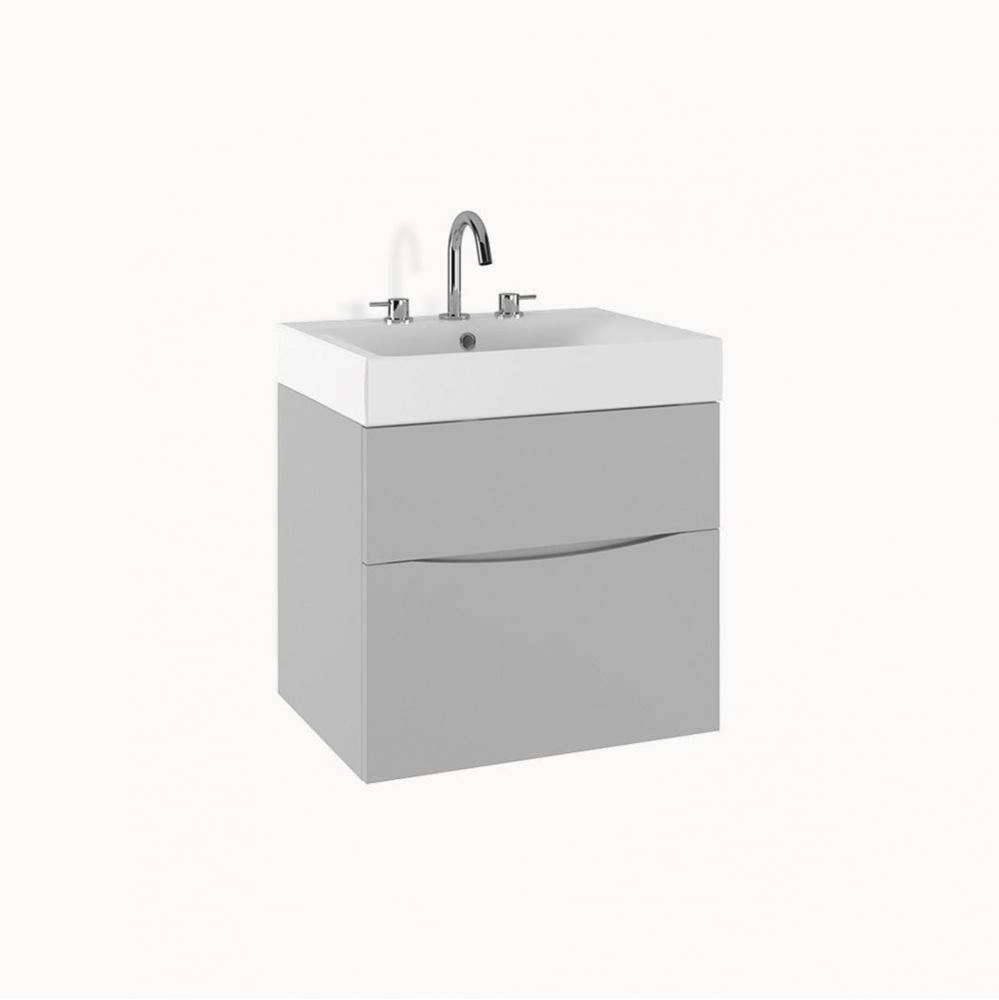 Mpro 24In. Storm Grey Double Drawer Unit