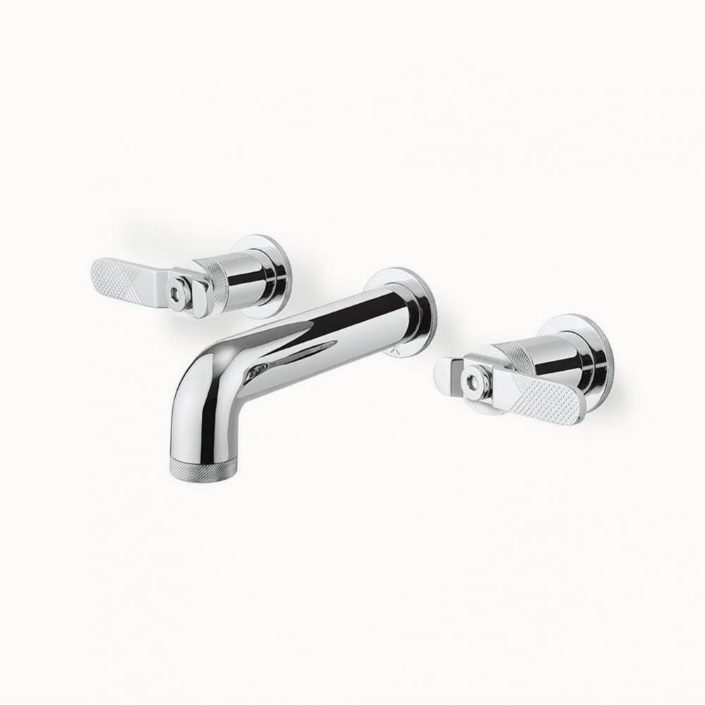 Union Wall-mount Widespread Basin Faucet with Lever Handles PC