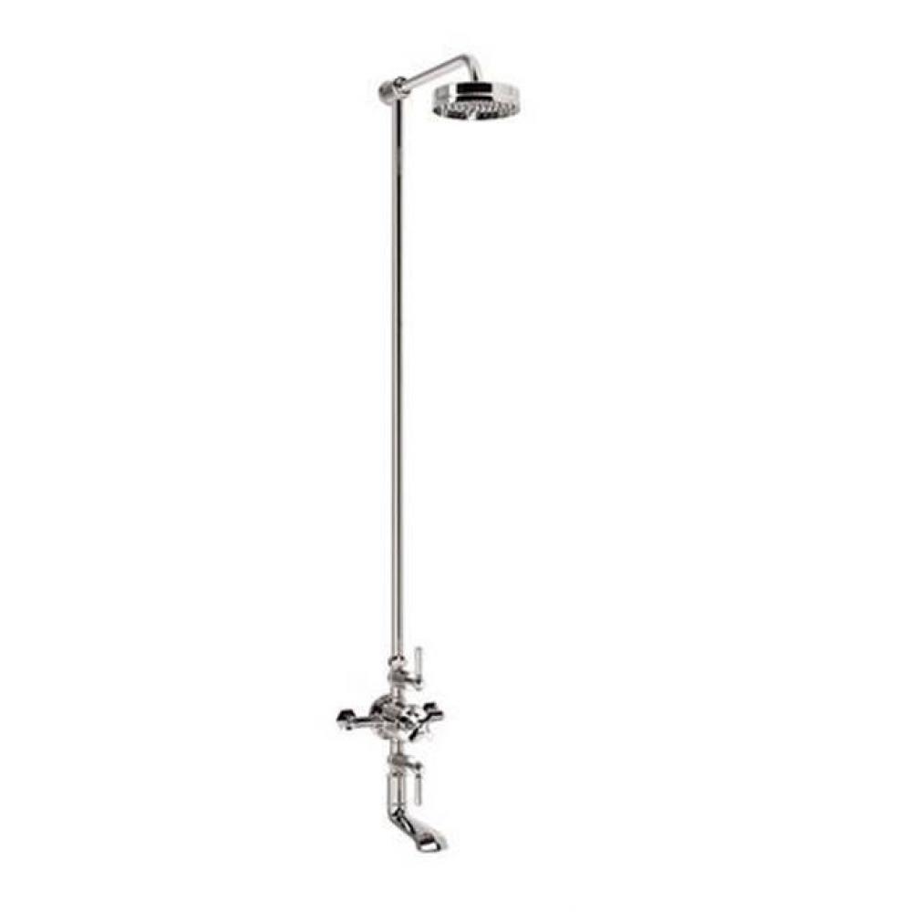 Waldorf Exposed Tub & Shower Polished Nickel