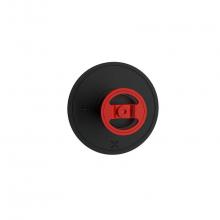 Crosswater London US-UNTHMB_RR - Union Thermo Valve Trim with Red Round Handle MB