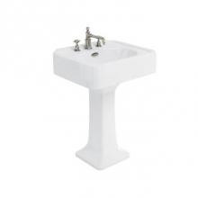 Crosswater London US-ARC243PB - Arcade 24'' Three-hole Pedestal Basin