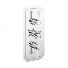 Crosswater London US-BL3000RB_LV - Belgravia 3000 Thermo Trim with White Lever Handle B