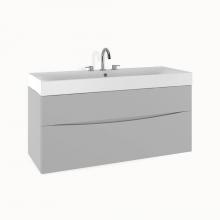 Crosswater London US-PRO48DSG+ - Mpro 48In. Storm Grey Double Drawer Unit