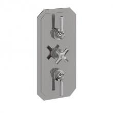 Crosswater London US-WF3000RS_LV - Waldorf 3000 Thermo Trim with White Handles SN