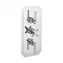 Crosswater London US-WF2000RC_LS - Waldorf White 2000 Thermo     Trim Polished Chrome